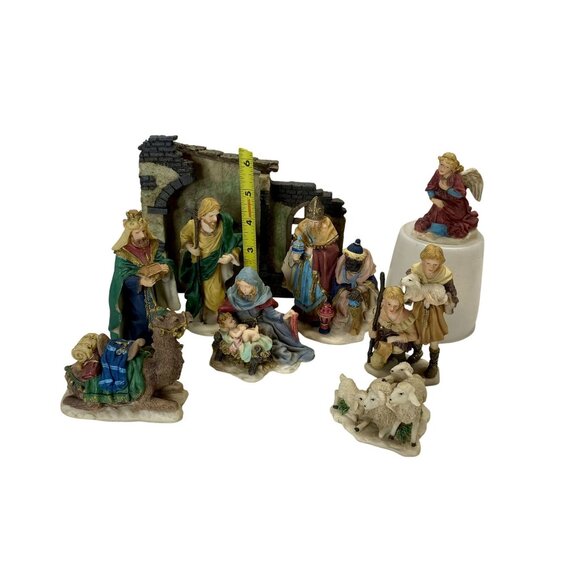 9-Piece Fontanini Christmas Nativity Set With Box Holiday Christmas Holy Family - Picture 5 of 6